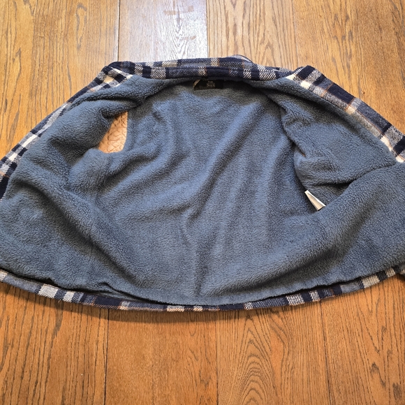 Vintage 1970s Sears Wool Plaid Fleece Lined Jacket Mens Medium Blue - Picture 2 of 11